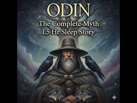 90-Minute Sleep Story: The Entire Myth of ODIN | Deep Male Voice, Campfire Sounds for Sleep & Focus