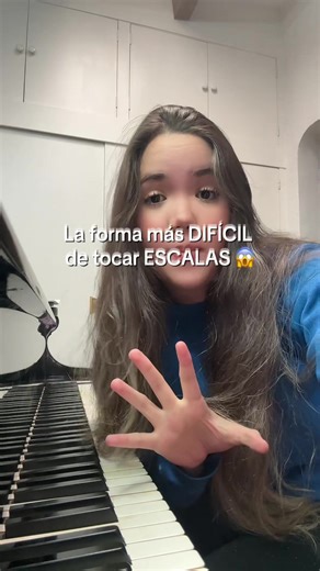 Dificultad en tocar escalas de piano en posición de sexta