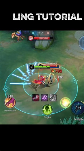 Ling tutorial 💀|Learning mlbb#mlbb #mobilelegends