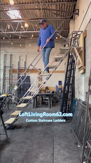 Retractable Loft Stairs #loft #furniture #custom #homeimprovement #design #metalfabrication