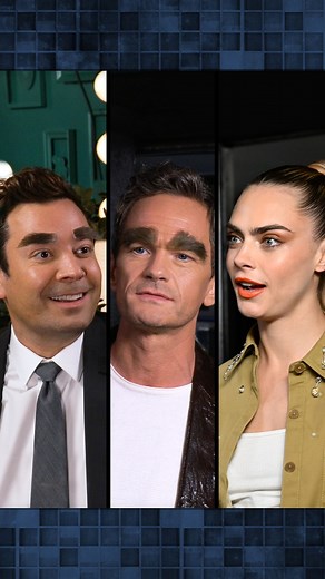 2.4M views · 29K reactions | Jimmy & Neil Patrick Harris attempt to outbrow Cara Delevingne. | The Tonight Show Starring Jimmy Fallon | Facebook