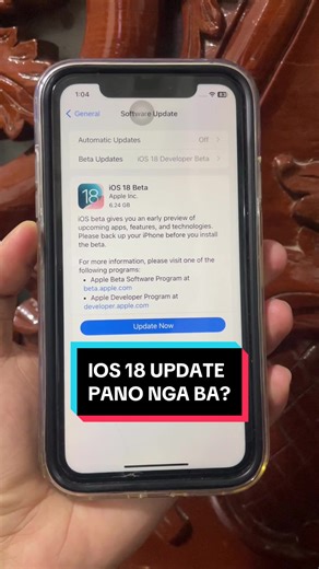 Paano Mag-update ng iOS 18 sa iPhone XR
