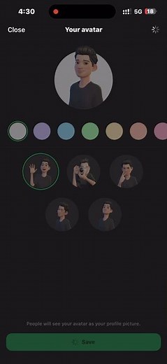 How to Create whatsapp Avatar 👆🏻 #shorts