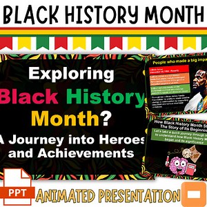 Black History Month Editable PowerPoint & Google Slides for 3rd-5th Grade