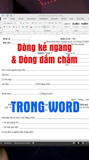 Cách tạo dòng kẻ ngang hoặc các dòng dấu chấm trong Word , Hướng dẫn sử dụng Tab trong Word #minhlakhoa #khoatinhoc #tinhocvanphong #word #wordtips #wordtutorial | Mình Là Khoa