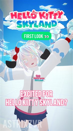 FIRST LOOK 👀 #HelloKittySkyland 🌸🎀 (Collaboration with ‪@ThirdverseOfficial‬ ) #vr