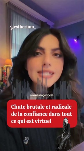 2026 = chute brutale de la confiance dans tout ce qui est virtuel #IA effect