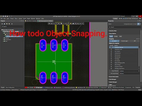 Altium Designer Tutorial 4: How to do Object Snapping in Altium Designer 21.