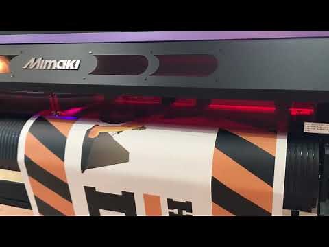 Mimaki UCJV300-160 printing double-sided banners