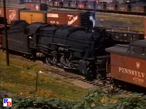 A few of Pennsylvania Railroads larger locomotives at Columbus, Ohio. From the Pentrex program "Steam Across America Combo, The East and The West" https://rfd.video/SteamAmerica | Steam Giants