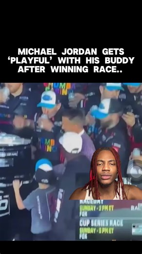 Is this the type of behavior you’d expect from Michael Jordan? - Follow me @leebotracks for more 📲 #michaeljordan #daytona #celebritynews #crazyvideos #reaction