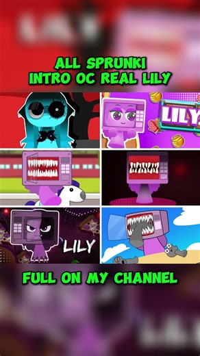All Sprunki Intro Oc Lily Animated #sprunki #animation #shorts