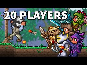 Can I Win Against 20 Players in Terraria Multiplayer Battle?