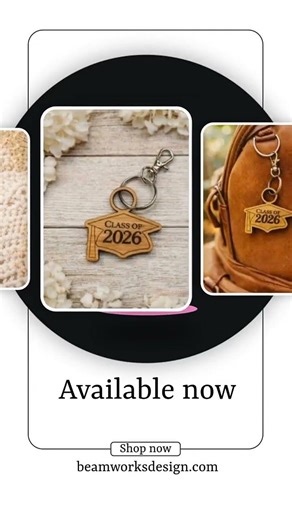 Class of 2026 Graduation Cap Keychain