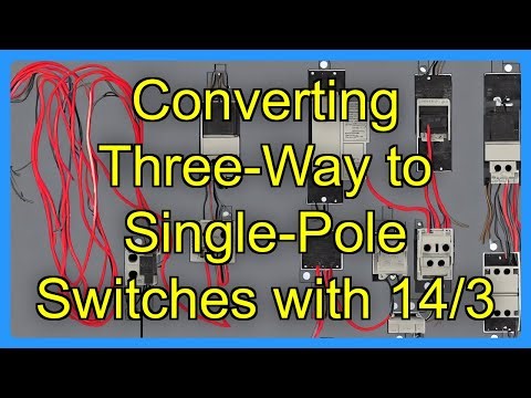 Converting Three-Way to Single-Pole Switches with 14/3