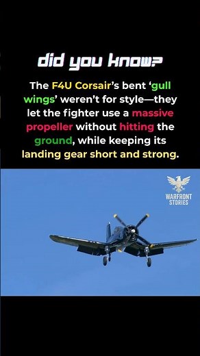 Why the Corsair’s Wings Look So Weird #ww2 #aircraft