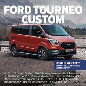 Der Ford Tourneo Custom überzeugt durch Komfort, modernes Design und fortschrittliche Technologie. Konfiguriert jetzt unsere Großraumlimousine nach euren Bedürfnissen! | Ford Deutschland