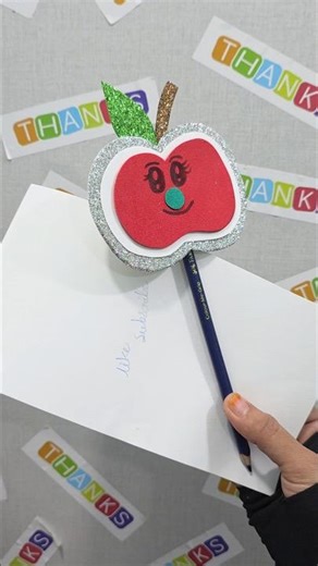 Cute pen topper craft short video idea #craft #shortvideo #diy #tutorial #artandcraft #ytshorts