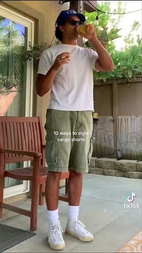 Cargo Shorts Outfit Ideas for Men