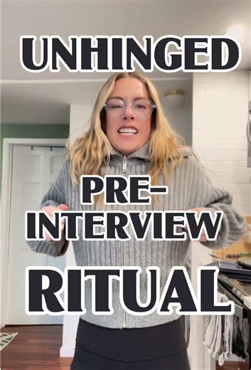 We’ve resorted to whatever this is pre-interview 🤪💜 #jobhunt #interview #nyc #interviewprep @COS @AKILA Eyewear