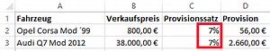 Excel Prozentrechnung: Erklärung mit einfachen Beispielen