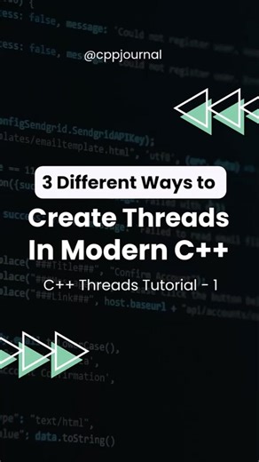 3 ways to create thread in Modern C++ #cpp #moderncpp #threads