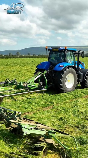 tedding away T7,210 & Krone KWT 1300 tedder #arimagery #farming #agriculture #farmlife | AR Imagery - Farming & Agricultural Videographer