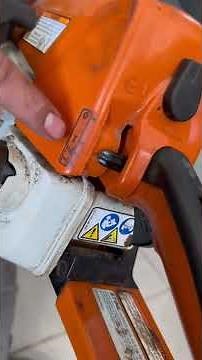 How to start a STIHL chainsaw!! 🪵🪓🪚 #stihlchainsaws #tools #workshop #chainsaw