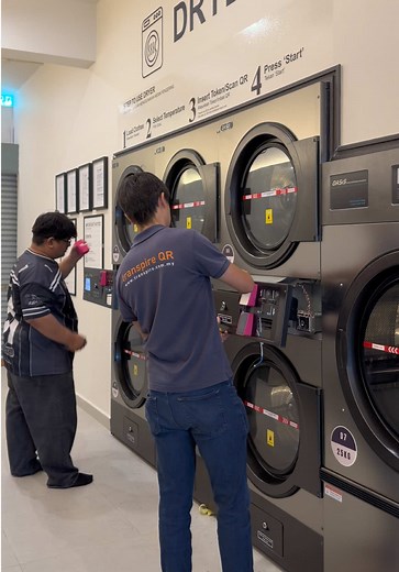 QR Code Installation for Self-Service Dryers