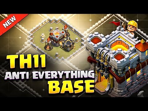 BEST TH11 ANTI EVERYTHING (War/CWL) BASE 2026 ⚒️ INSANE Town Hall 11 Base Link + Analysis & Replays