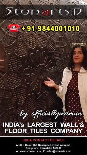 Mamun B on Instagram: "Your space deserves more than ordinary design..... Welcome to @stonearts.d 📌 Hasur main road. Adugodi, Bangalore. . India's largest and oldest tile brand. . 40,000+ collection. . interior to exterior, flooring to wall cladding, homes to commercial spaces — all under one roof. . Sizes, thickness, textures, and dimensions — every detail is fully customizable, crafted to fit your vision. . They are not available online. Because luxury should be experienced — not scrolled. . 