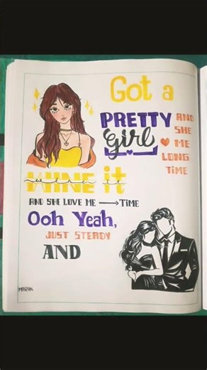 ✨#lyricsart #viralart #creativeart #drawing #trending #onedance