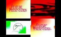 Mix of 4 videos from youtube : 8 Scary Paramount Hove Video Feature Presentations At Once 4 Screens