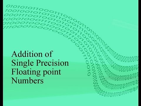 Addition of single precision floating point numbers
