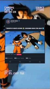 “VEGETA’S DEATH SCENE 💔 | BEGGING GOKU FOR HELP 😭🔥”