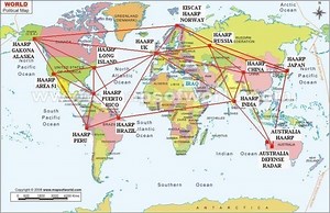 Map Of World HAARP Facilities - Weapons of Mass Destruction
