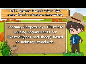 TLE 7 Quarter 2 Week 7 Part 1. Key Housing Standards for Livestock(Goat and Sheep) Explained!