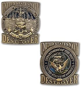 US Navy Destroyer Tin Can Sailor Since 1775 Collectible Challenge Coins