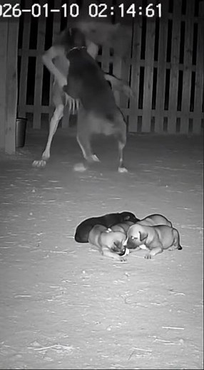 Puppies Targeted at Night… What This Pitbull Did Next Is Unreal