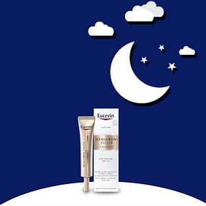 If you’re looking for a versatile eye cream that can be used both day and night, try our Hyaluron-Filler Elasticity Eye! http://bit.ly/2m0pKAX | Eucerin