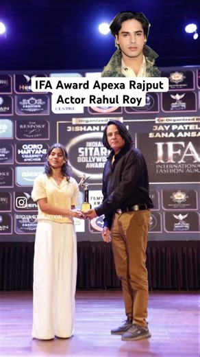 Indian Sitare Award 2026 Apexa Rajput And Rahul Roy Actor ❤️✨| #journey #apexaarajput #awardshow
