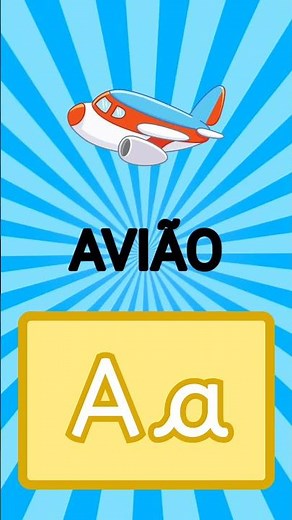 Alfabeto para Crianças | Aprenda as primeiras palavras com a LETRA A | A de Abelha | A de Avião#abc