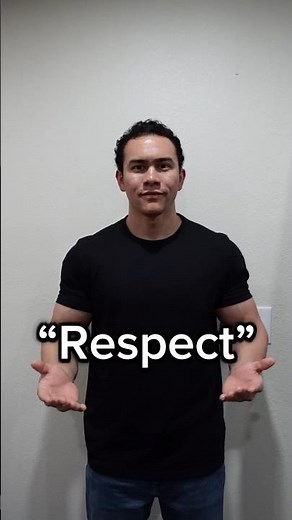 Learn ASL “Respect” #americansignlanguage #asl #deaf #hardofhearing #english #education #respect
