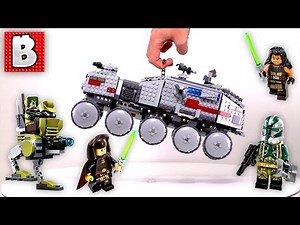 Lego Star Wars Clone Turbo Tank Set 751512 | Unbox Build Time Lapse Review