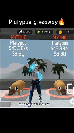 Steal A Pet New Update🥵🔥 Platypus Giveaway💯 | #freefire #craftland #shorts