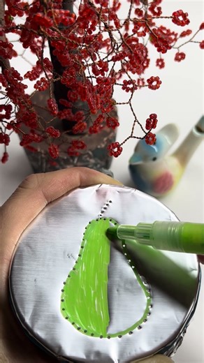 Pear drawing🍐 #satisfying #asmr #odlysatisfying #minisatisfying #relaxing