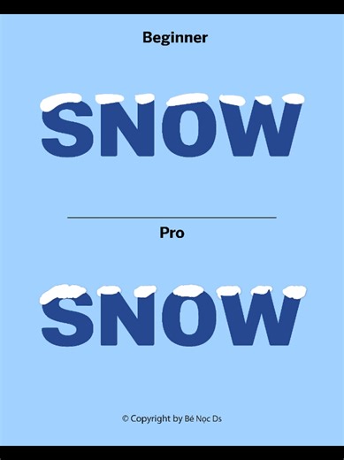 Phần 81 | How to make snow pile up on text in Illustrator - Adobe Illustrator Tutorial Tips 2026 #design #benocds #illustrator #illustratortips #illustratortutorials
