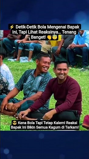 😲 Hit by the ball but not surprised! This man's reaction made the entire audience gasp!