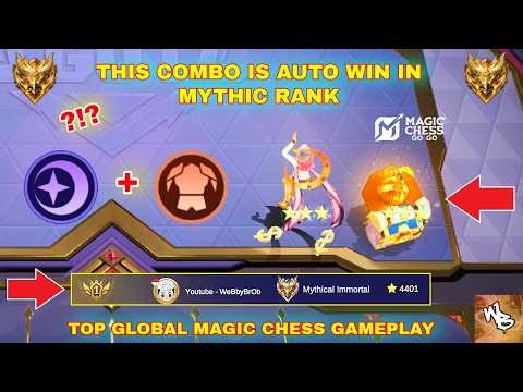 NEW TOP GLOBAL FAVORITE OVERPOWERED META BUILD - BEST SYNERGY COMBO - MAGIC CHESS GO GO