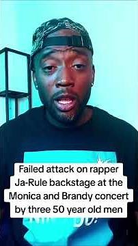 Ja Rule Attacked Backstage! His Reaction to Monica Concert Brawl #shorts